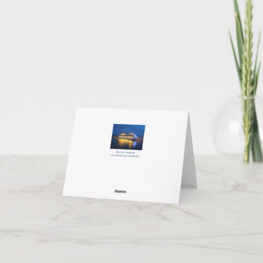 Harbor Reflections 空白の Note Card カード (裏面)