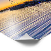 Harbor Sunset San Diego，カリフォルニア州写真 フォトプリント (角)