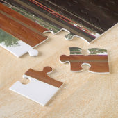 Harbor, wood Fishingboat  ジグソーパズル (側面)