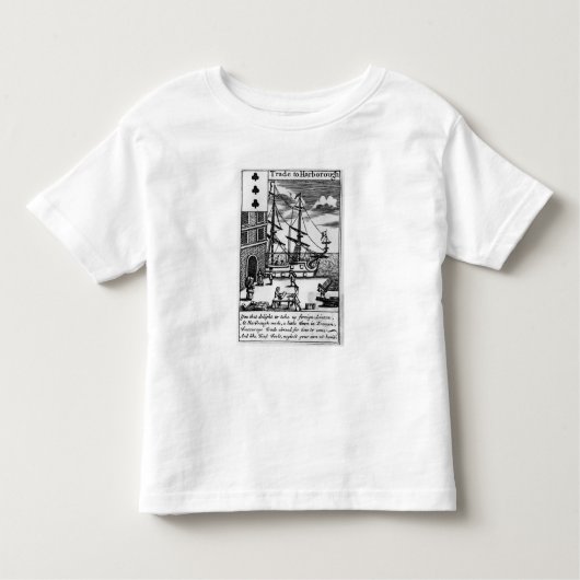 Harboroughの英国の遊ぶカードの貿易 トドラーTシャツ (正面)