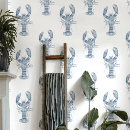Harborside | nautical blue ロブスター 壁紙