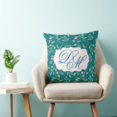 Harbour Blue Wedding Keepsake Throw Pillow クッション (椅子)