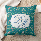 Harbour Blue Wedding Keepsake Throw Pillow クッション (ブランケット)
