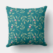 Harbour Blue Wedding Keepsake Throw Pillow クッション (裏面)