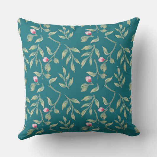 Harbour Blue Wedding Keepsake Throw Pillow クッション (裏面)