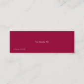 Harbour Hues Bookmark名刺 スキニー名刺 (裏面)