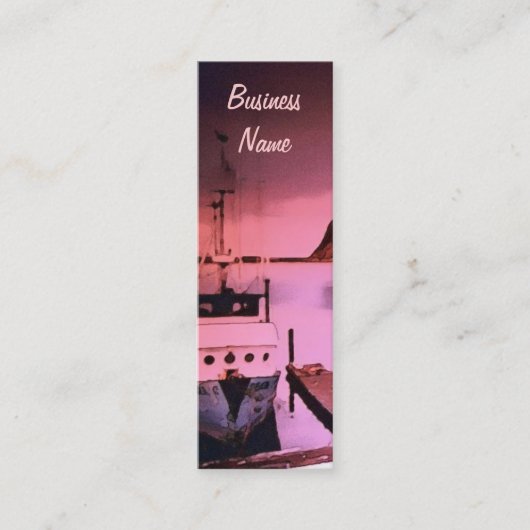Harbour Hues Bookmark名刺 スキニー名刺 (正面)