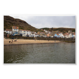 Harbour View of Staithes Village フォトプリント