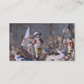 Harcourt (1601-66年)の計算は彼の人間性を示します 名刺 (裏面)