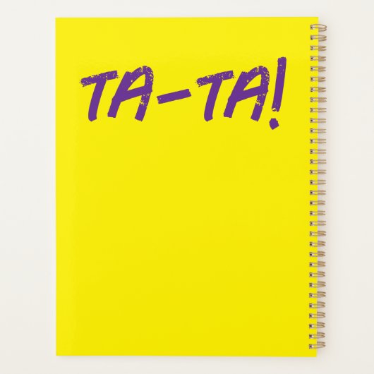 Hard-backed planner プランナー手帳 (裏面)