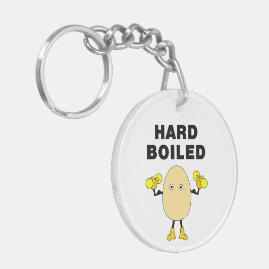 Hard Boiled Egghead Text キーホルダー (正面左)