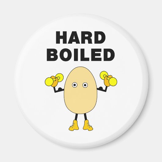 Hard Boiled Egghead Text マグネット (正面)