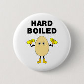 Hard Boiled Egghead Text 缶バッジ (正面)