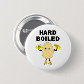 Hard Boiled Egghead Text 缶バッジ (正面&裏面)