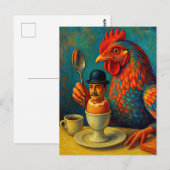 Hard-Boiled Human - Fowl Play at Breakfast ポストカード (正面/裏面)