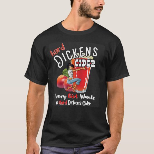 hard dickens cider Funny girl Whiskey And Beer App Tシャツ (正面)