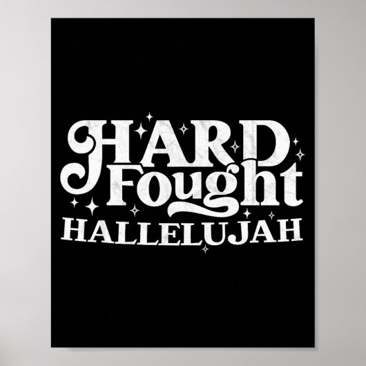 Hard Fought Hallelujah  ポスター (正面)