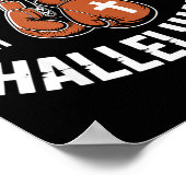 Hard Fought Hallelujah Boxing Gloves Christian Box ポスター (角)