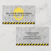 Hard Hat Builder | Construction 名刺 (正面/裏面)