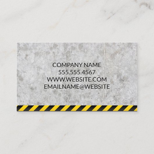 Hard Hat Builder | Construction 名刺 (裏面)