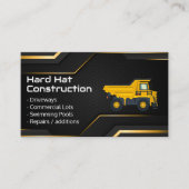Hard Hat Construction | Work Dump Truck 名刺 (正面)
