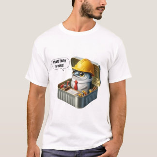  Hard Hat Sardine Engineer Tiny Workshop Art Tシャツ