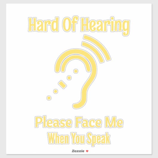 Hard Of Hearing シール (シート)