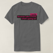 Hard of Hearing Typography Design Tシャツ (デザイン正面)