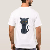 Hard Pass Funny Moody Cat T-Shirt Tシャツ (裏面)
