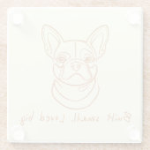 Hard plastic coaster ガラスコースター (裏面)