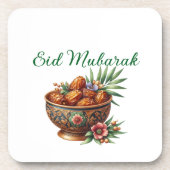Hard plastic coaster-Eid Mubarak Tableware コースター (正面)