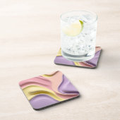 Hard plastic coaster in stylish graphic コースター (右側)