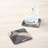 Hard plastic coaster in stylish graphic コースター (右側)