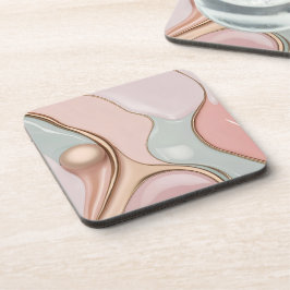 Hard plastic coaster in stylish graphic コースター