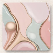 Hard plastic coaster in stylish graphic コースター (正面)