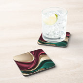 Hard plastic coaster in stylish graphic コースター (右側)