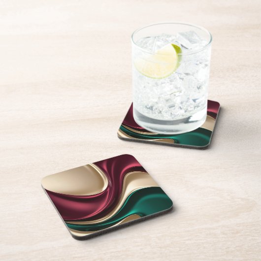 Hard plastic coaster in stylish graphic コースター (右側)