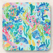 Hard plastic coaster in stylish graphic コースター (正面)