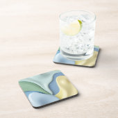 Hard plastic coaster in stylish graphic コースター (右側)