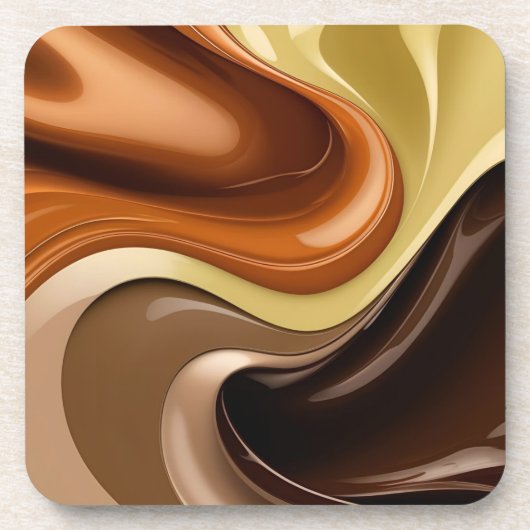 Hard plastic coaster in stylish graphic コースター (正面)