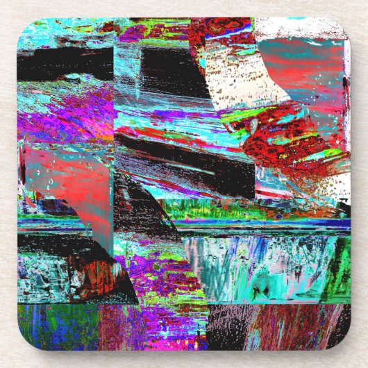 Hard Plastic Coaster – Neon Pulse コースター (正面)