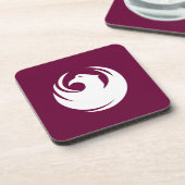 Hard plastic coaster with flag of Phoenix City コースター (左側)
