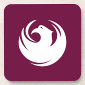 Hard plastic coaster with flag of Phoenix City コースター (正面)