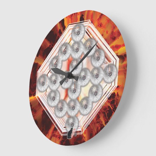 Hard Rock ラージ壁時計 (傾斜)