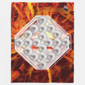 Hard Rock Horizontal フリースブランケット (正面)