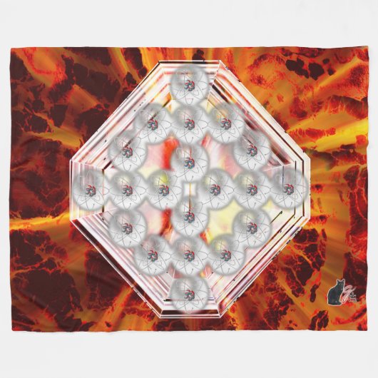 Hard Rock Horizontal フリースブランケット (正面(横))