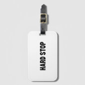 Hard Stop | Durable Luggage Tag ラゲッジタグ (正面縦)