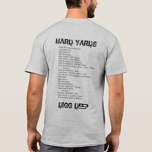 HARD WORK -EDDIE JAPAN 2015 Tシャツ (裏面)