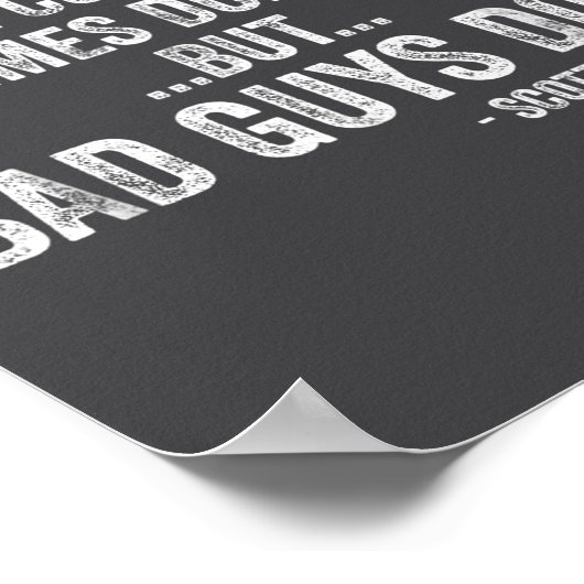 Hard Work Pays Off Dreams Come True Funny Quotes  ポスター (角)