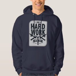 Hard Work Pays Off Vintage Worker Motivation Shirt パーカ